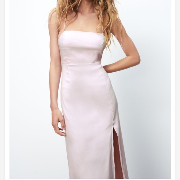 ZARA LINEN BLEND DRESS - Picture 2 of 15